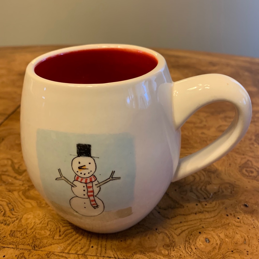 Magenta Snowman Mug